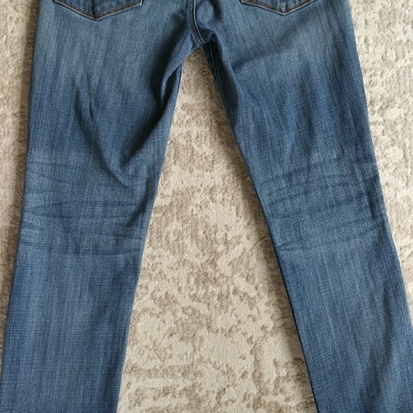 AEO Skinny Stretch Distressed Whiskering Jeans 6S Blue - Picture 12 of 16